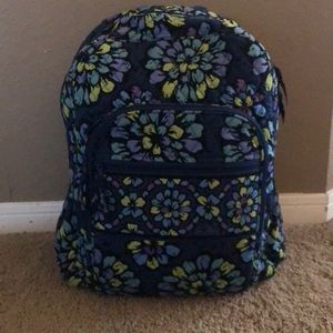 Vera Bradley Backpack- Indigo POP pattern